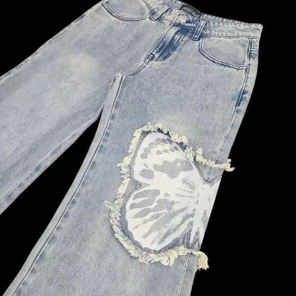 NWT Fluttering Muse Wide Leg Jeans Current Mood SZ SM