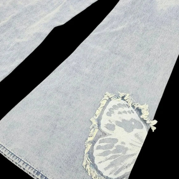 NWT Fluttering Muse Wide Leg Jeans Current Mood SZ SM