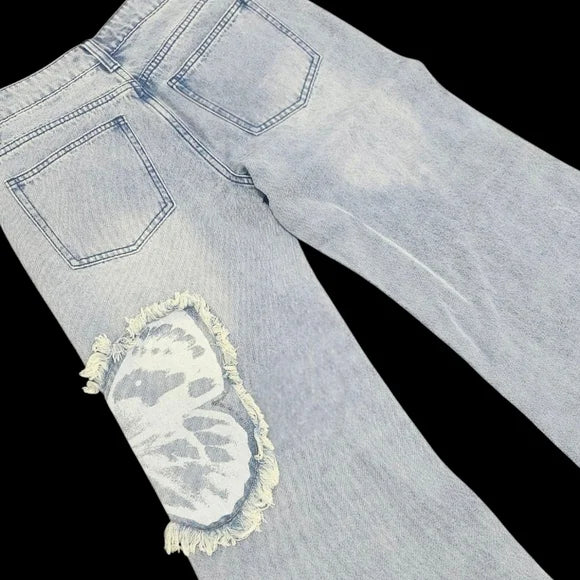 NWT Fluttering Muse Wide Leg Jeans Current Mood SZ SM