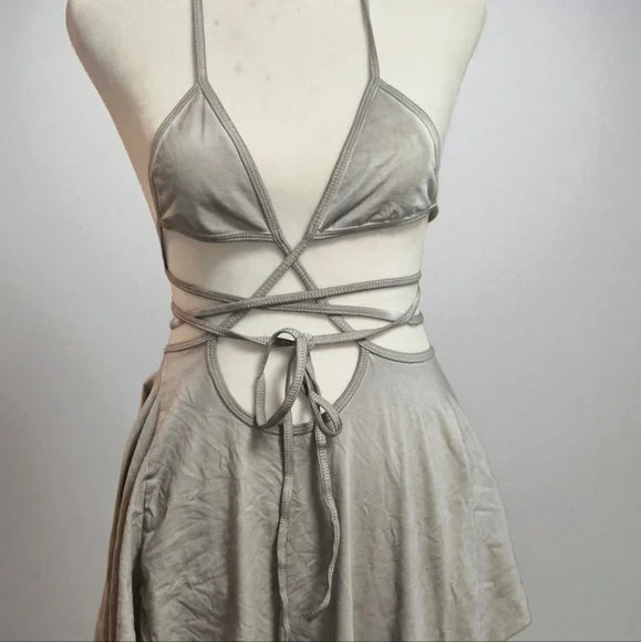 NWT Echo Asymmetrical Wrap Dress DARKER WAVS SOLDOUT