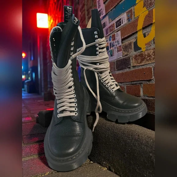 NIB!!! ITS TRUE!! RICK OWENS X DR MARTENS SZ 7 FOR WOMEN 6 FOR MEN