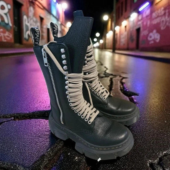 NIB!!! ITS TRUE!! RICK OWENS X DR MARTENS SZ 7 FOR WOMEN 6 FOR MEN