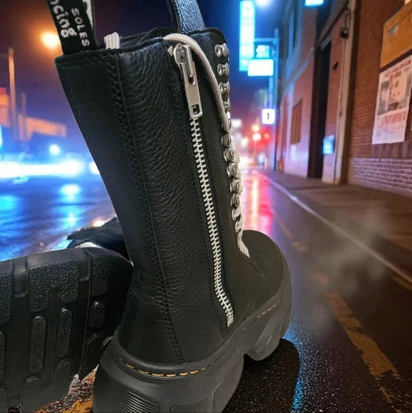 NIB!!! ITS TRUE!! RICK OWENS X DR MARTENS SZ 7 FOR WOMEN 6 FOR MEN