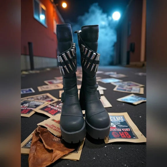 NIB Most WantedWarp Bullet Combat Boots DARKER WAVS No Longer Available Online!!