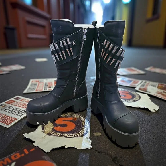 NIB Most WantedWarp Bullet Combat Boots DARKER WAVS No Longer Available Online!!