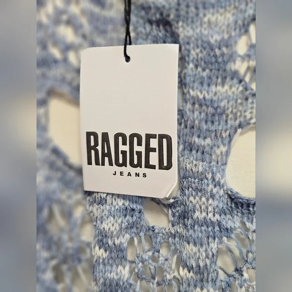 NWT Ragged Priest jeans Sweater Haze rivet BLUE size M