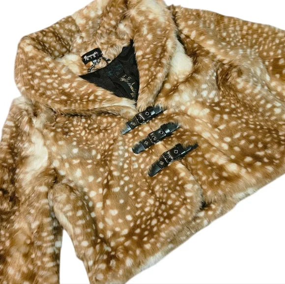 NWT Fawn Over Me Faux Fur Jacket Generation Kiss