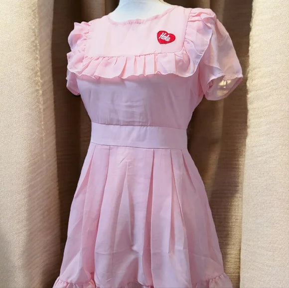 NWT Last Chance Doll Heart Babydoll Dress Dolls Kill x Hole SOLDOUT IN THIS SIZE