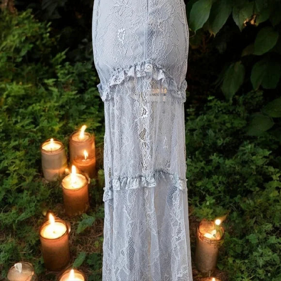 NWT Last Chance West Maxi Dress - Blue Current Mood Sold Out