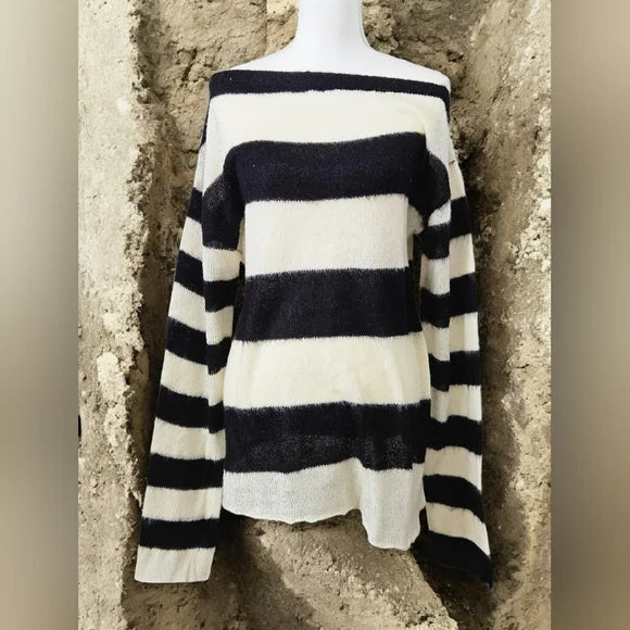 NWT Voice Memos Striped Sweater Current Mood