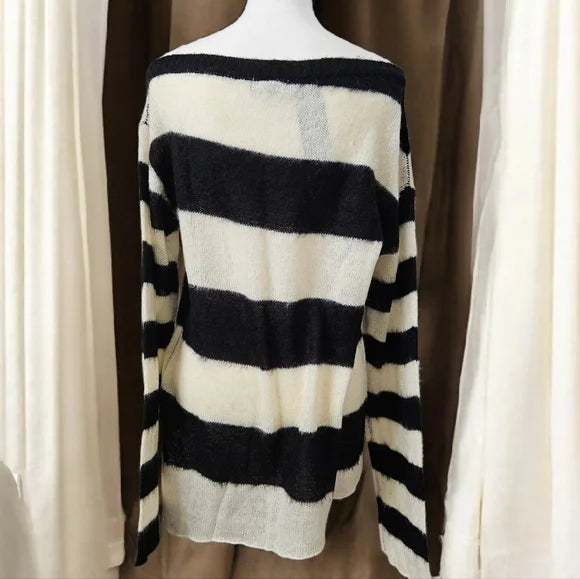 NWT Voice Memos Striped Sweater Current Mood