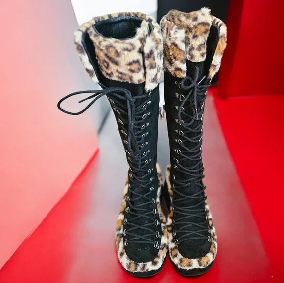 NWT Flash On Leopard Boots Current Mood SZ 8 SOLD OUT ONLINE