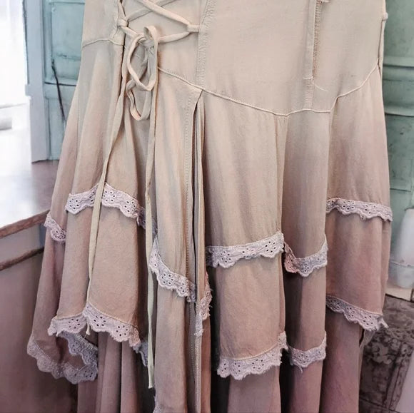 NWT Sahara Wildflower Maxi Skirt Set - Brown