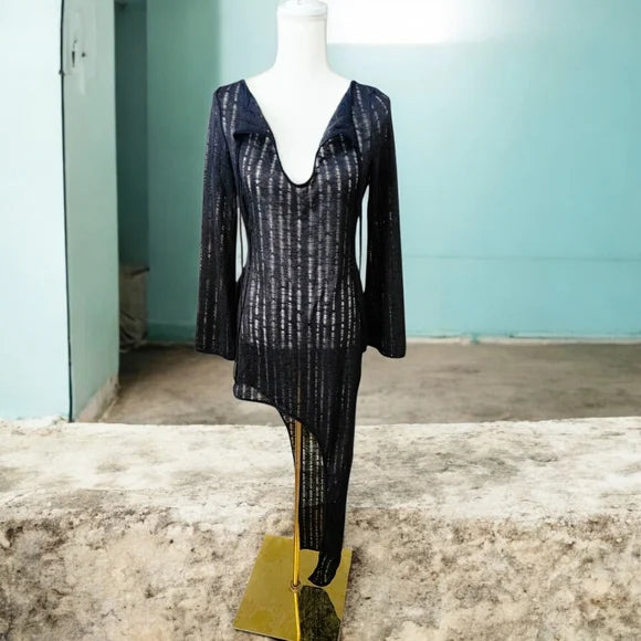 NWT Social Climber Midi Dress Current Mood SZ LG