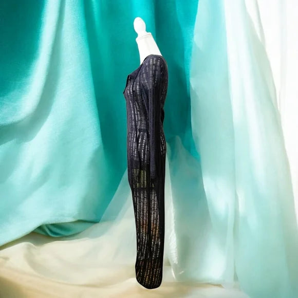 NWT Social Climber Midi Dress Current Mood SZ LG