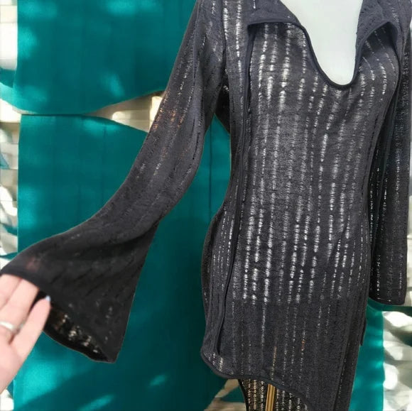 NWT Social Climber Midi Dress Current Mood SZ LG