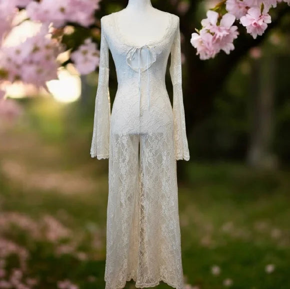 NWT Last Chance Whispering Wind Lace Jumpsuit Current Mood SOLD OUT ONLINE