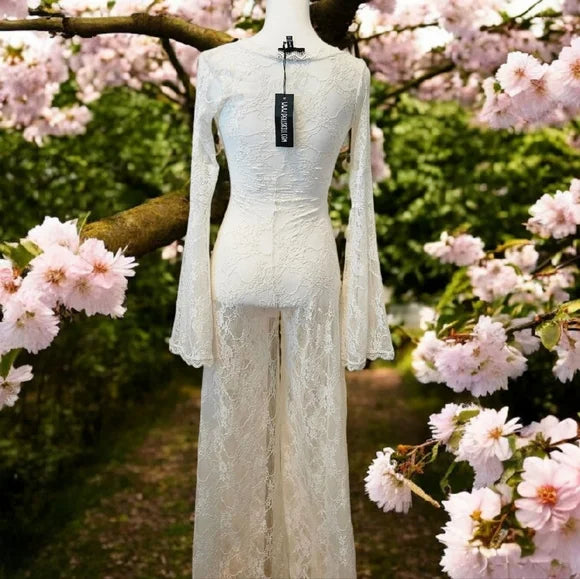 NWT Last Chance Whispering Wind Lace Jumpsuit Current Mood SOLD OUT ONLINE