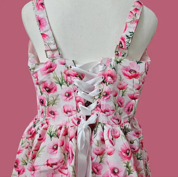 NWT Plus Magic Moves Corset Dress - Floral 2X