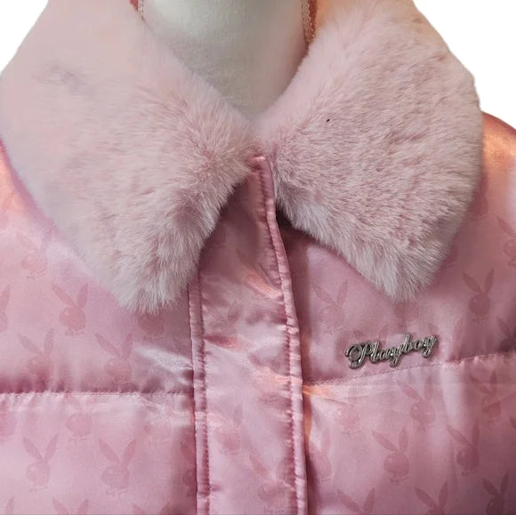 NWT SOLDOUT Online Jetset Pleasure Puffer Jacket Playboy by Dolls Kill