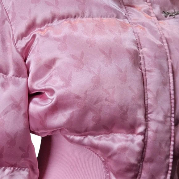 NWT SOLDOUT Online Jetset Pleasure Puffer Jacket Playboy by Dolls Kill