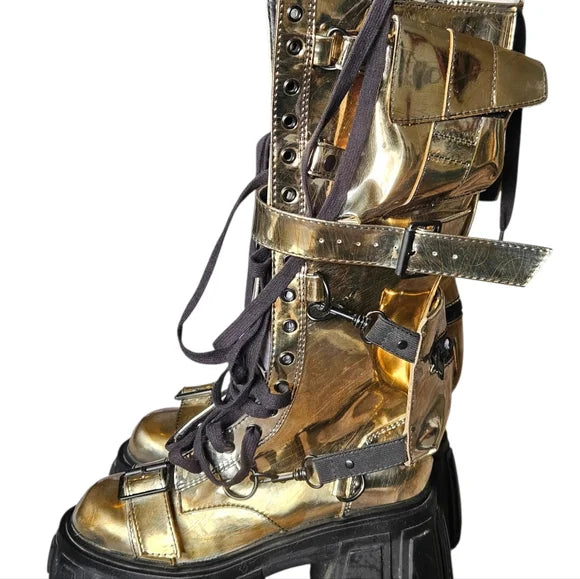 NWT Distressed Utopia Elements Knee High Boots