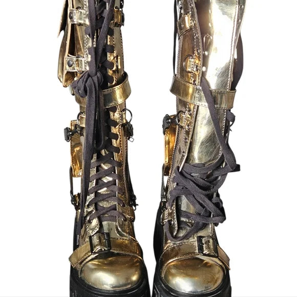NWT Distressed Utopia Elements Knee High Boots